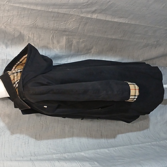 Burberry London Black Hooded Trench Coat - Picture 3 of 16